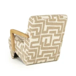 Fauteuil Olek Graffic Bouclé - Taupe - Loft24.nl