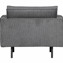 Fauteuil Rodeo Streep - Zwart Grijs - Loft24.nl