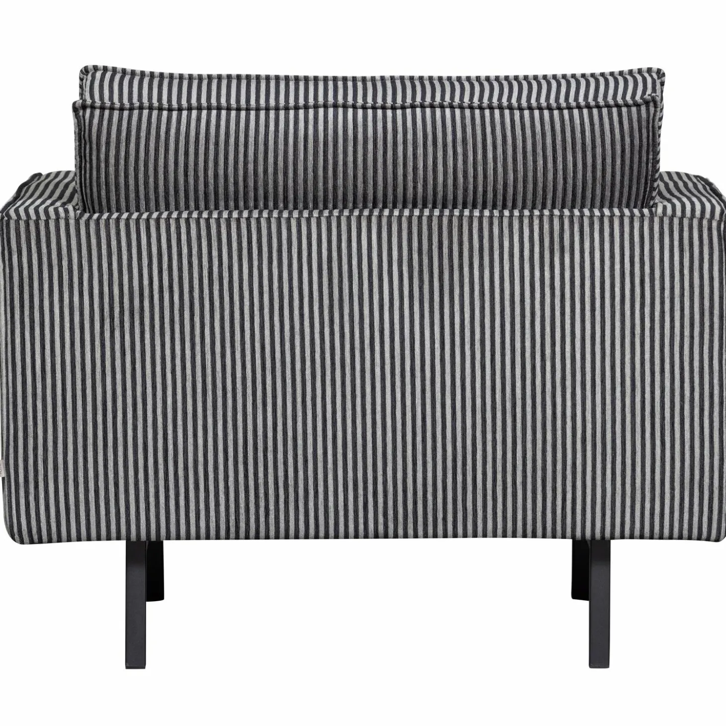 Fauteuil Rodeo Streep - Zwart Grijs - Loft24.nl