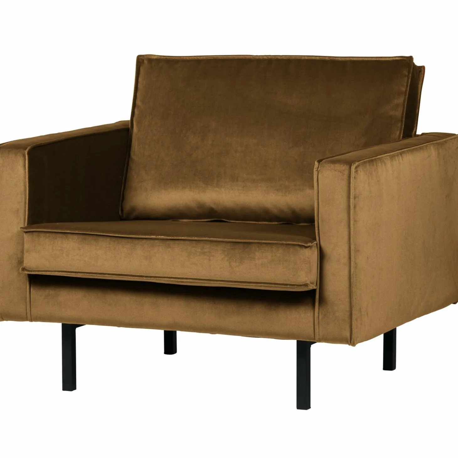 Fauteuil Rodeo Velvet - Honing (geel) - Loft24.nl