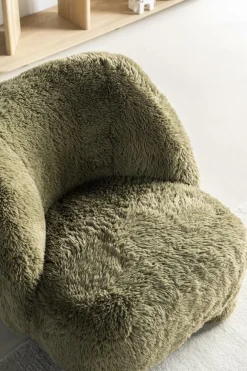 Fauteuil Samson Fluffy - Groen - Loft24.nl