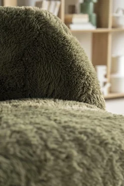 Fauteuil Samson Fluffy - Groen - Loft24.nl