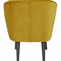 Fauteuil Sara Velvet - Okergeel - Loft24.nl