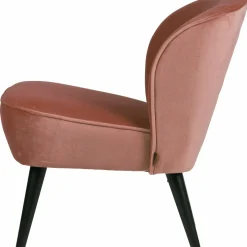 Fauteuil Sara Velvet - Oud Roze - Loft24.nl