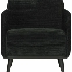 Fauteuil Statement met armleuning Ribstof - Graphite - Loft24.nl