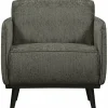 Fauteuil Statement met Armleuning Structure Velvet - Frost - Loft24.nl
