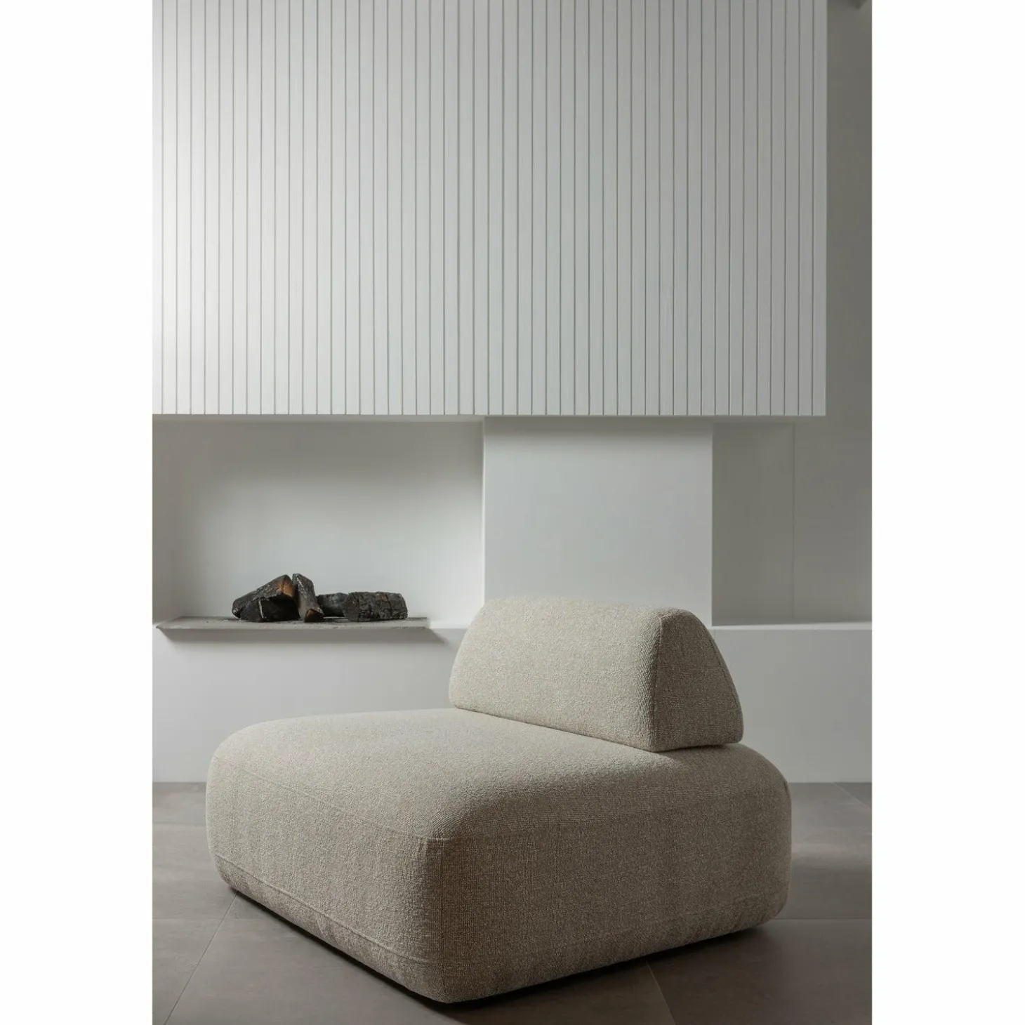 Fauteuil Sterck met verplaatsbare Rugleuning - Naturel - Loft24.nl