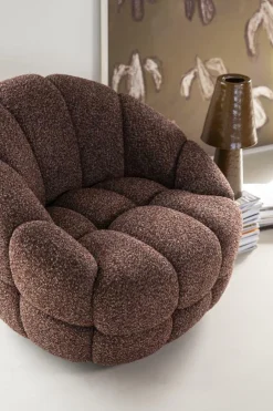 Fauteuil Tina Bouclé - Rood - Loft24.nl