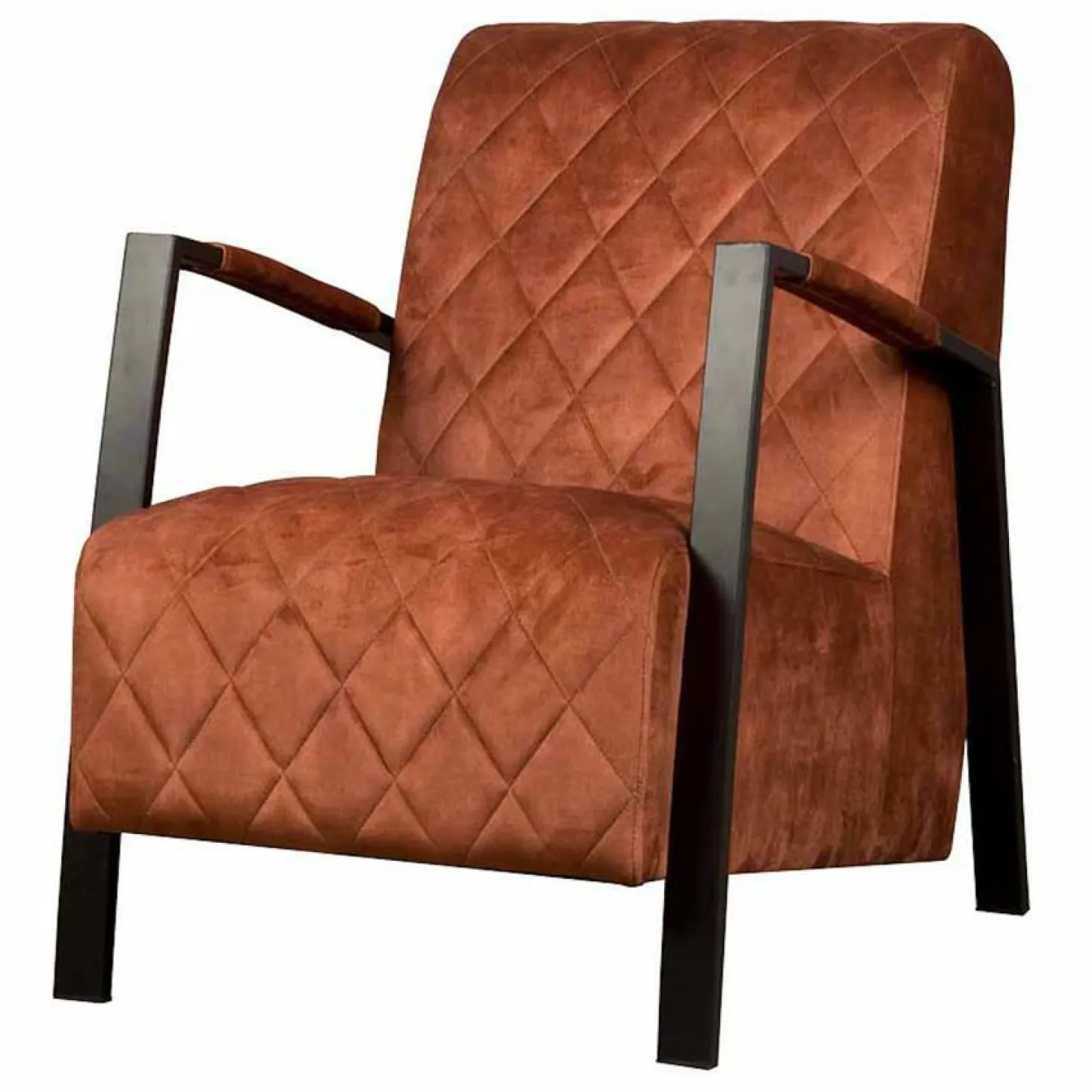 Fauteuil Villa Velvet - Koper - Loft24.nl