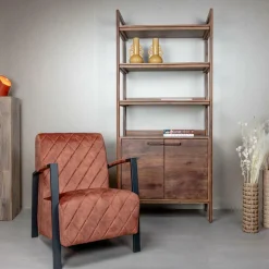 Fauteuil Villa Velvet - Koper - Loft24.nl