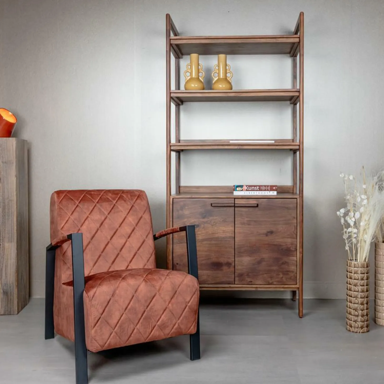 Fauteuil Villa Velvet - Koper - Loft24.nl