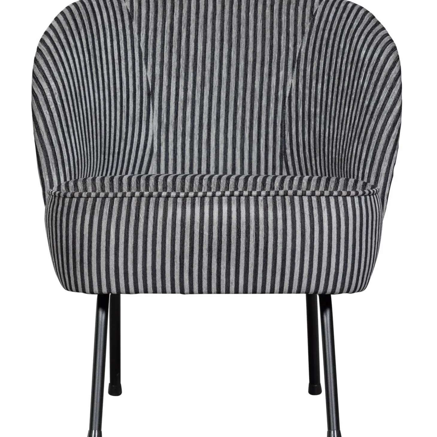 Fauteuil Vogue Streep - Zwart Grijs - Loft24.nl