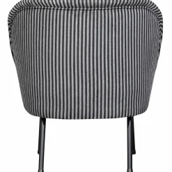 Fauteuil Vogue Streep - Zwart Grijs - Loft24.nl