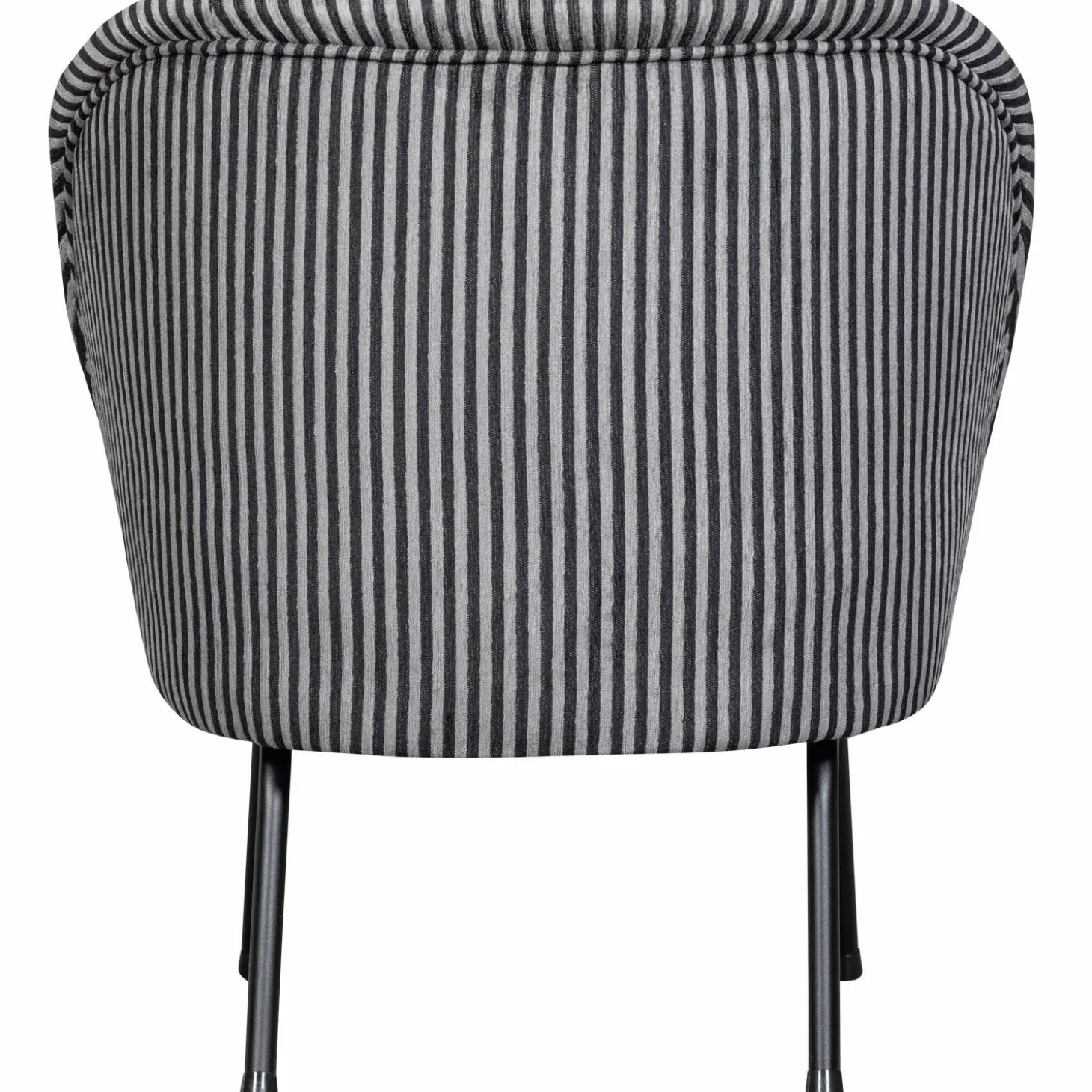 Fauteuil Vogue Streep - Zwart Grijs - Loft24.nl