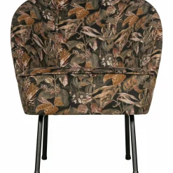 Fauteuil Vogue Velvet Fluweeel - Bouquet Zwart - Loft24.nl