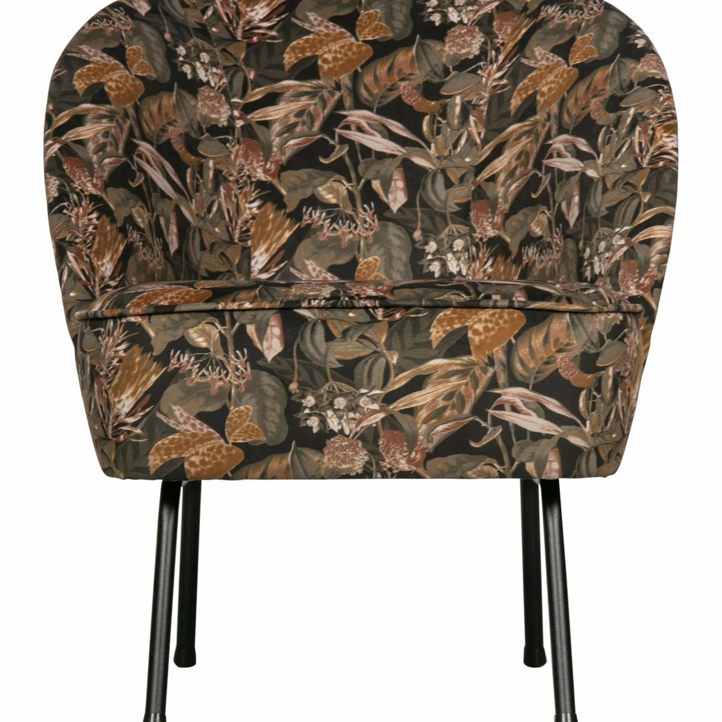 Fauteuil Vogue Velvet Fluweeel - Bouquet Zwart - Loft24.nl