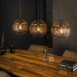 Hanglamp Armor Open - 3 Lampen - Loft24.nl