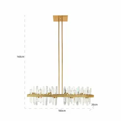 Hanglamp Briget Crystal 8-lamps - Loft24.nl