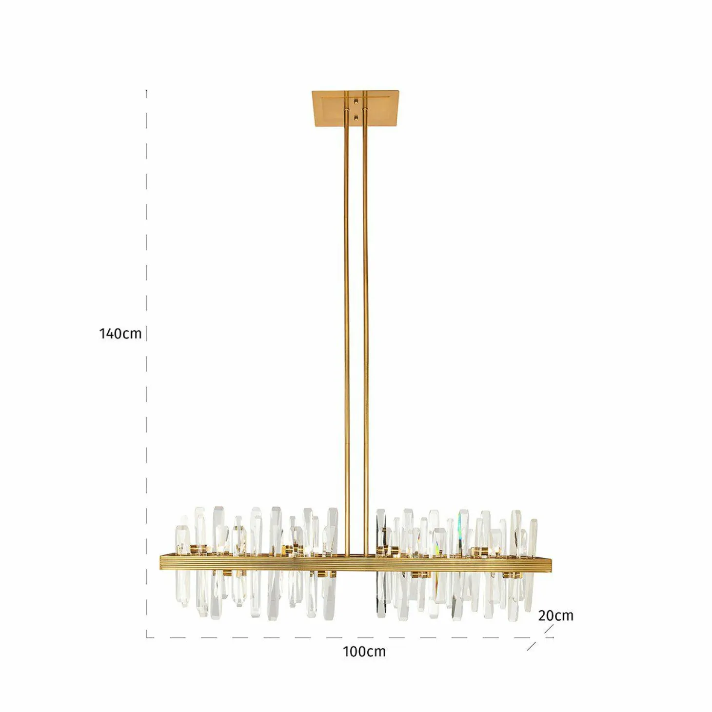 Hanglamp Briget Crystal 8-lamps - Loft24.nl