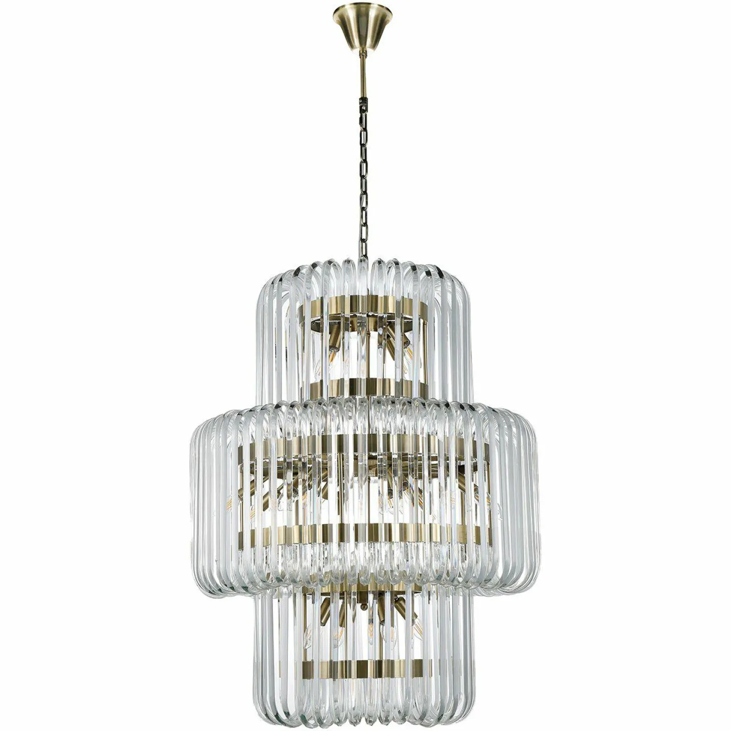 Hanglamp Chenna Glas 80 x 80cm - Loft24.nl