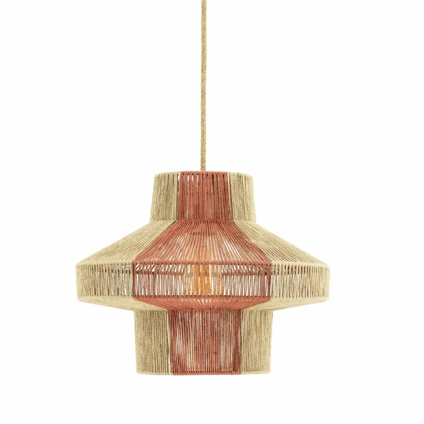Hanglamp Cirque 3 - Jute Perzik - Loft24.nl