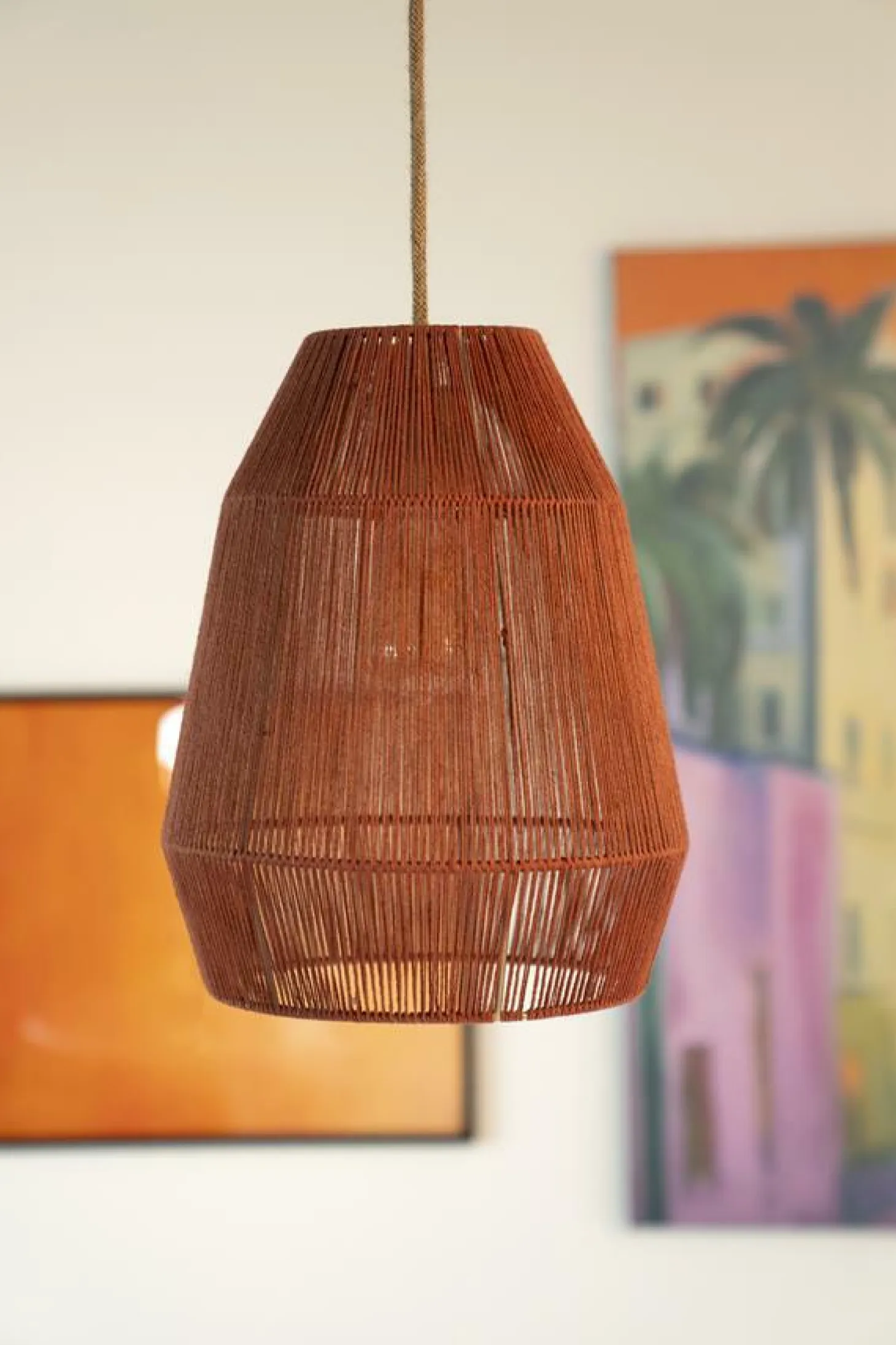 Hanglamp Cirque 2 - Jute Perzik - Loft24.nl