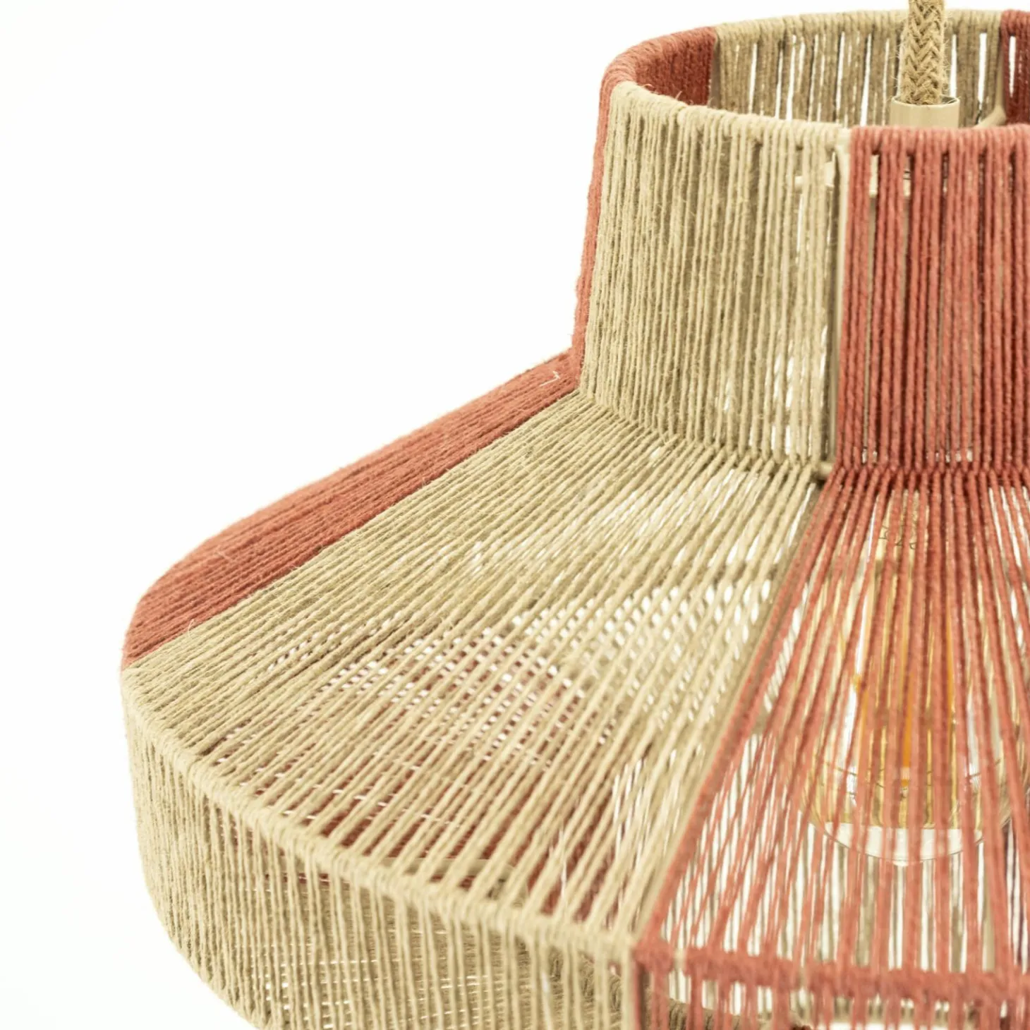 Hanglamp Cirque 1 - Jute Perzik - Loft24.nl