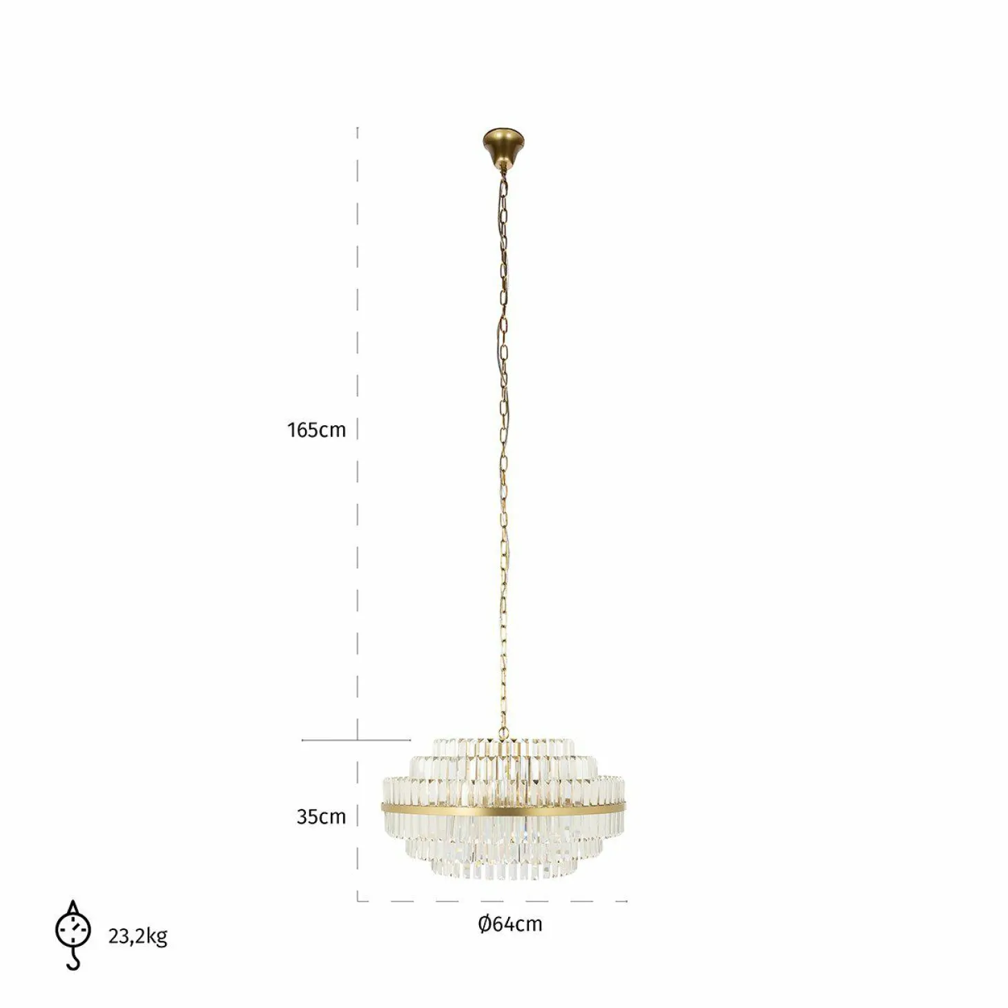 Hanglamp Desire Crystal - Loft24.nl