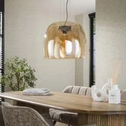 Hanglamp Drift 48cm - Amber - Loft24.nl