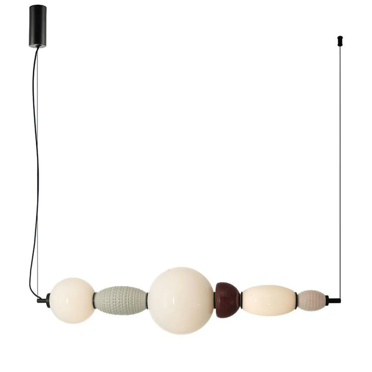 Hanglamp Garca Horizontaal - Keramiek en glas - Loft24.nl