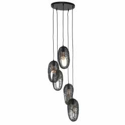 Hanglamp Hannah-Getrapt 5 Lampen - Loft24.nl