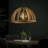 Hanglamp Launch Gebogen Spijlen Mangohout - 1 lamp - Loft24.nl