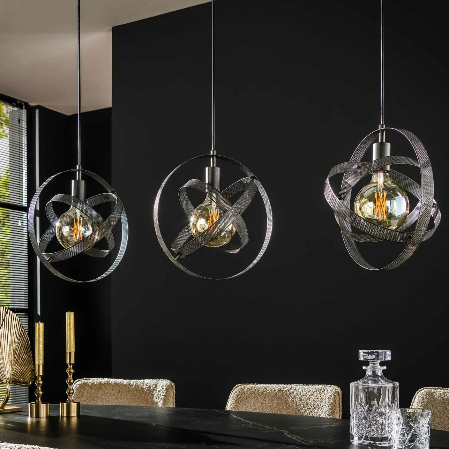 Hanglamp 3L cosmos mesh - Loft24.nl