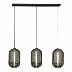 Hanglamp 3L tub chromed glass - Loft24.nl