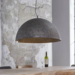 Hanglamp Punch Zwart Bruin - 1 lamp - Loft24.nl