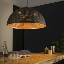 Hanglamp Punch Zwart Bruin - 1 lamp - Loft24.nl