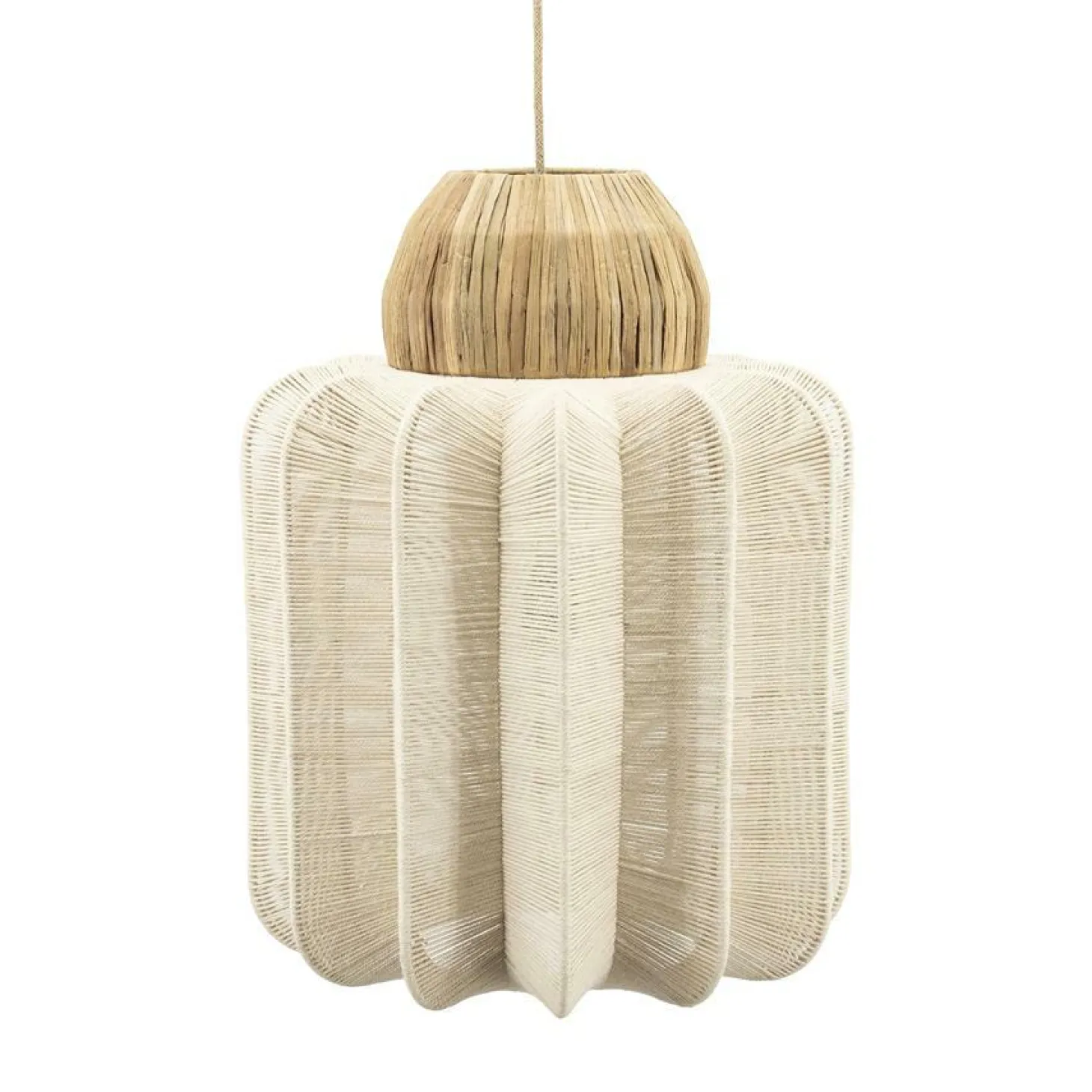 Hanglamp Reb - Zeegras en katoen - Loft24.nl