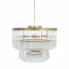 Hanglamp Romy Glas kleur Brushed Gold - Loft24.nl