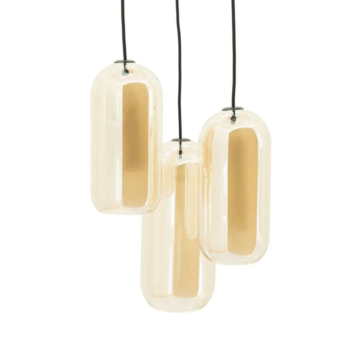 Hanglamp Shona Glas - 3 Lampen - Loft24.nl