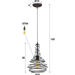 Hanglamp Spinn - 1 lamp - Loft24.nl