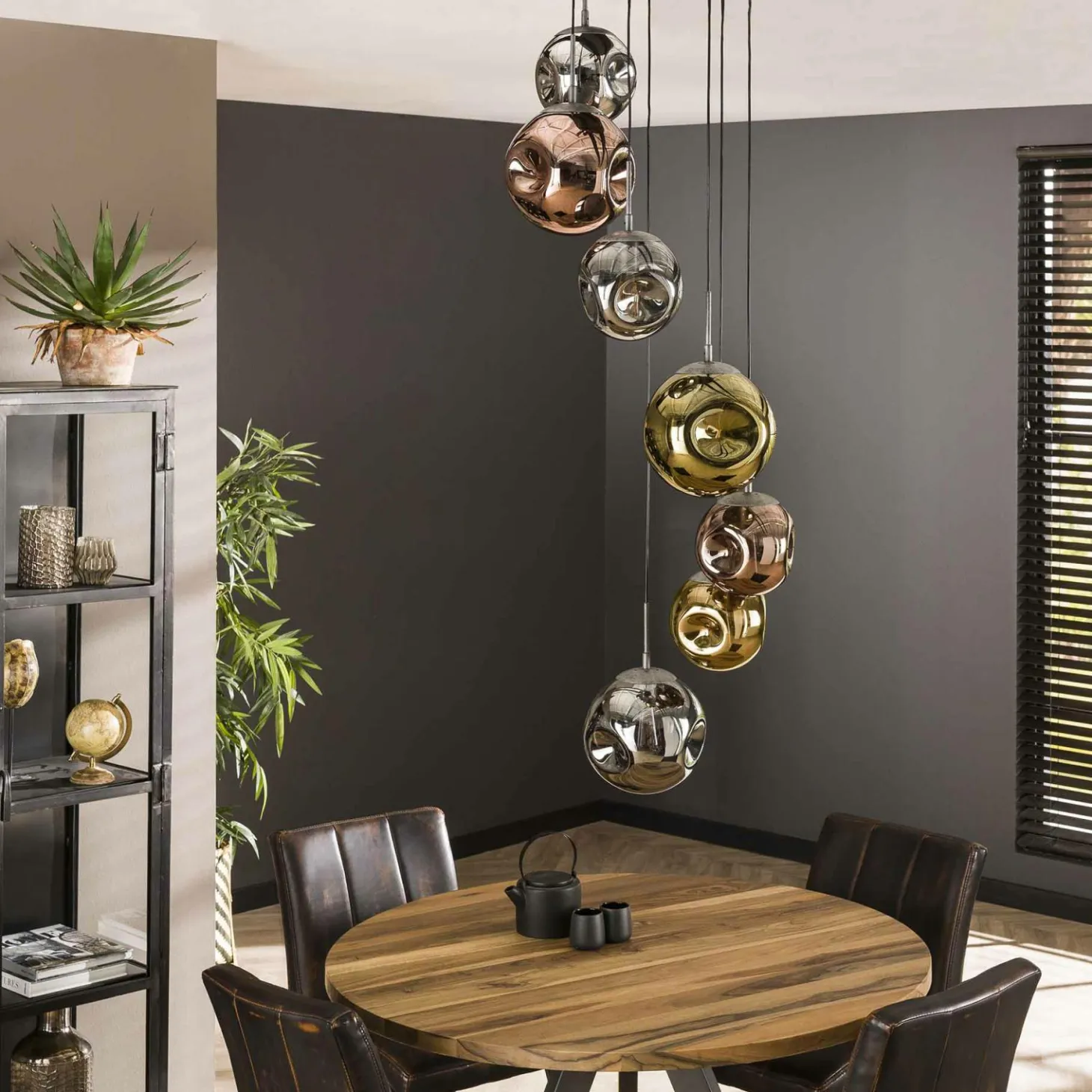 Hanglamp Stellar Getrapt met 7 lampen - Loft24.nl