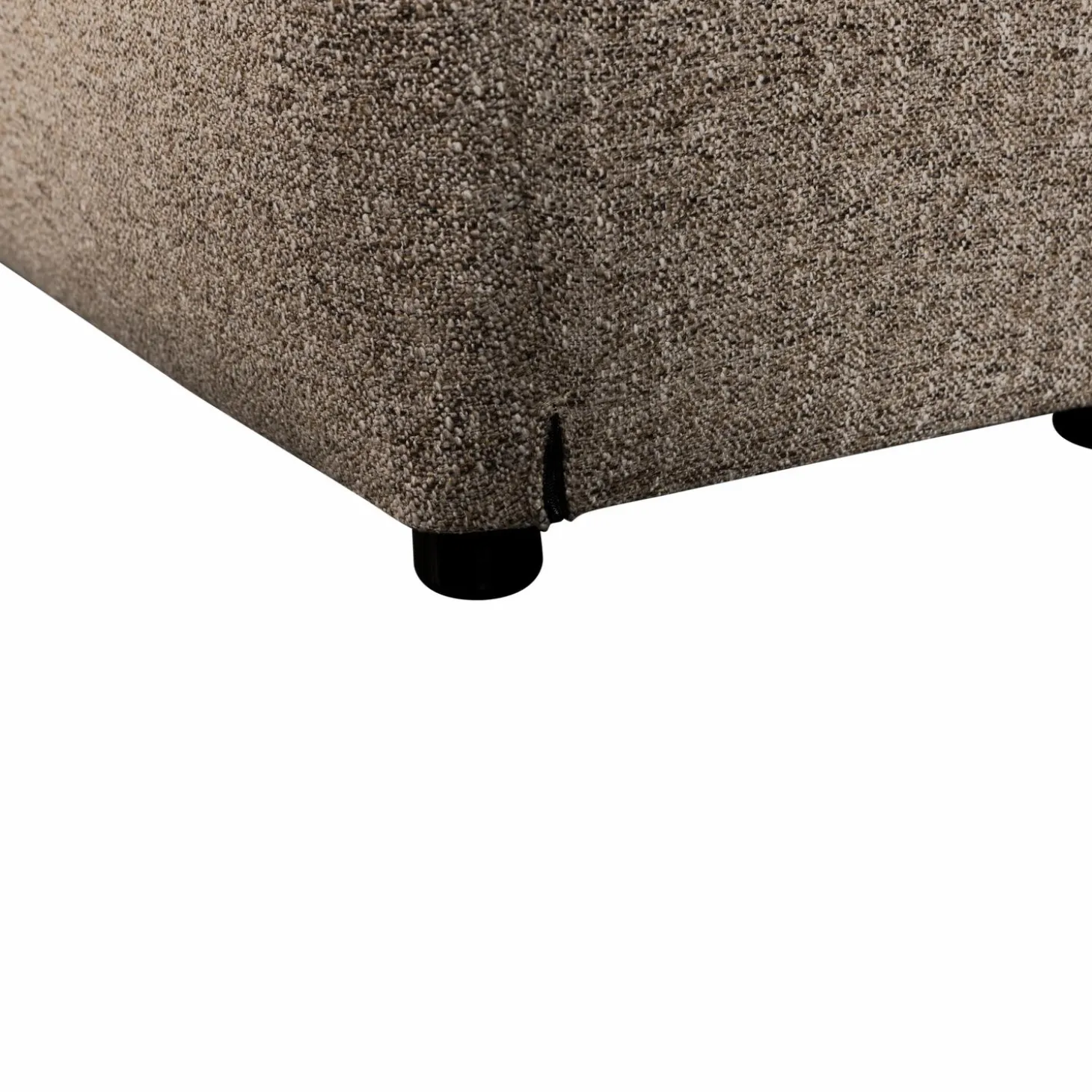 Hocker Baggy Geweven Stof Grijs - Loft24.nl