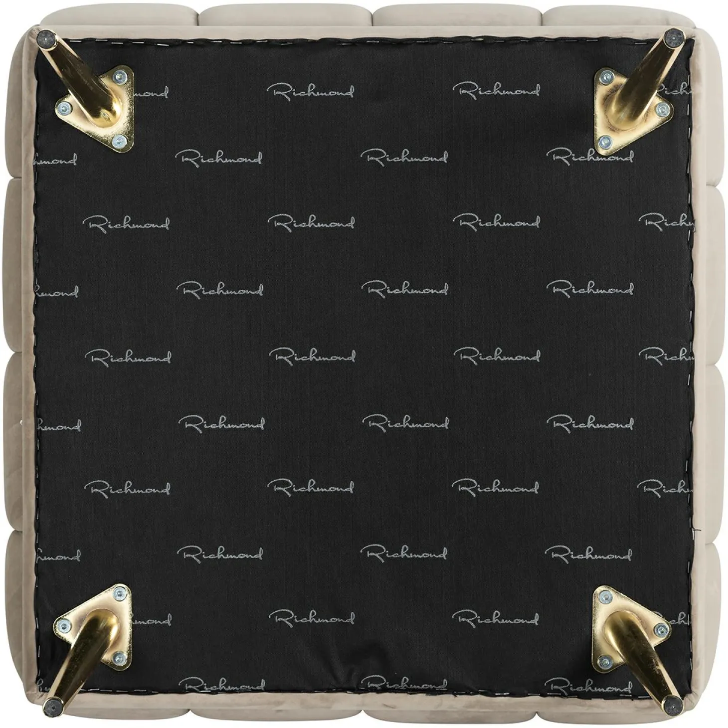 Hocker Huxley Velvet - Khaki - Loft24.nl