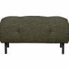Hocker Lloyd Grof Geweven Groen - Loft24.nl