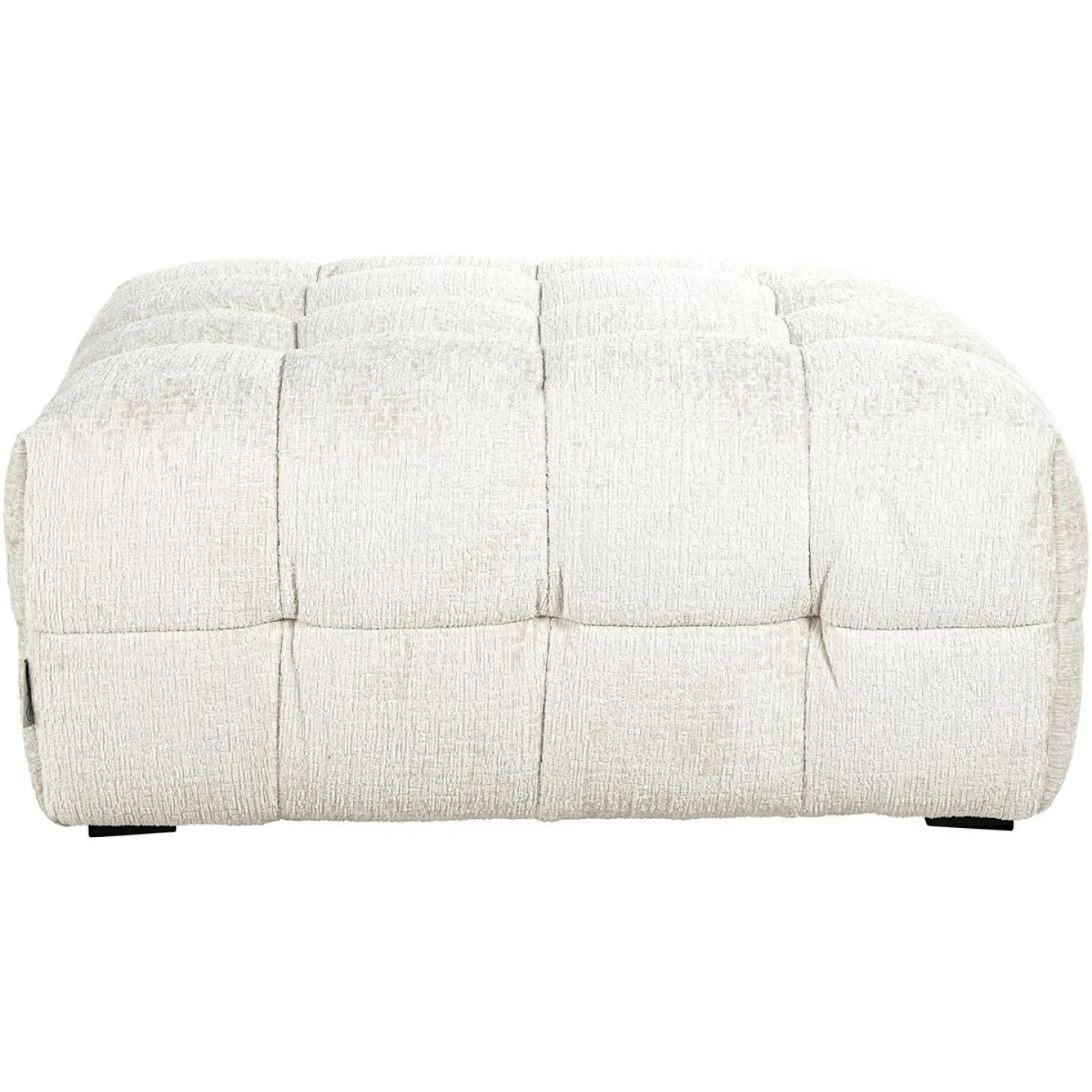 Hocker Merrol Chenille - Crème - Loft24.nl