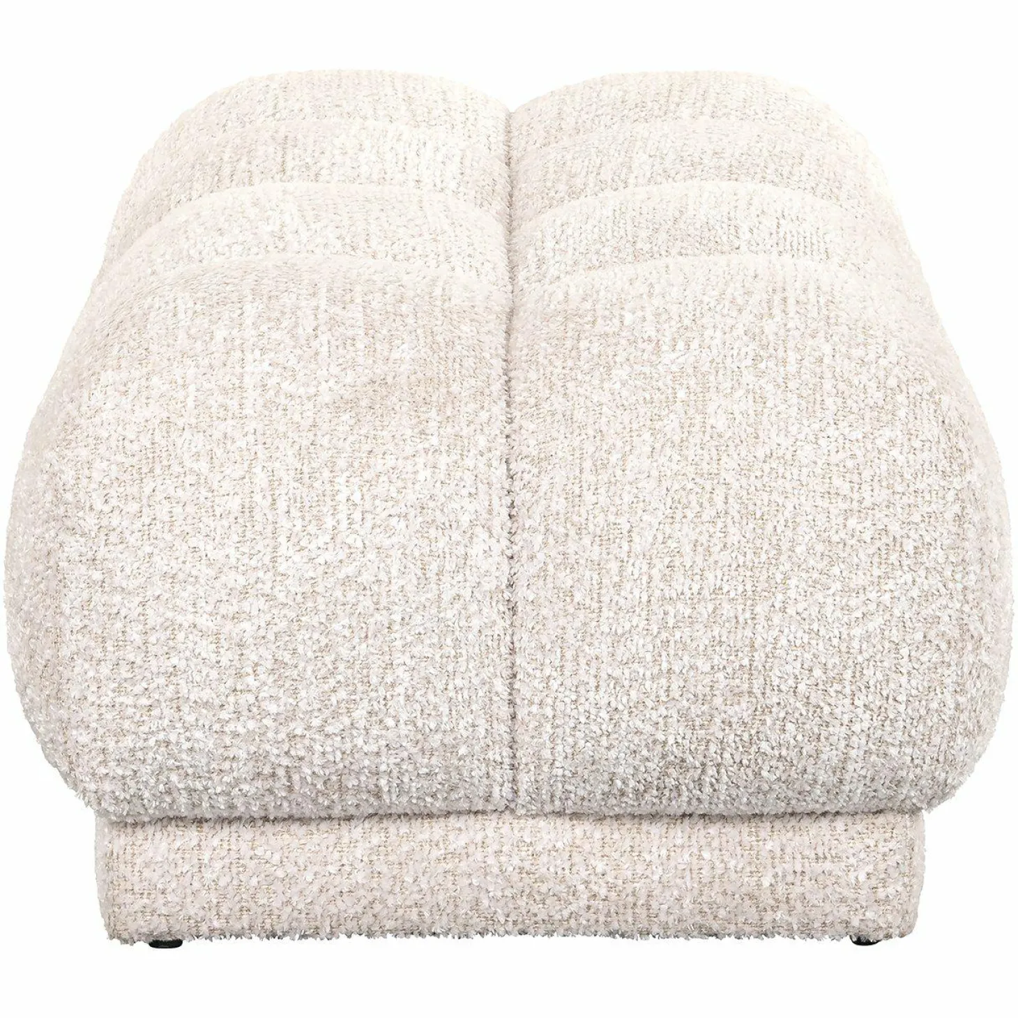 Hocker Noah Chenille - Creme - Loft24.nl
