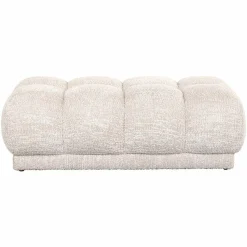 Hocker Noah Chenille - Creme - Loft24.nl
