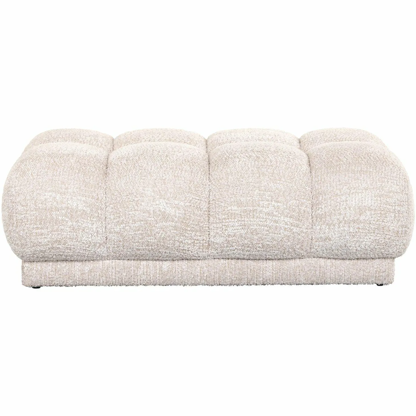 Hocker Noah Chenille - Creme - Loft24.nl