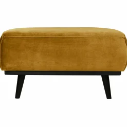 Hocker Statement Fluweel HoningGeel - Loft24.nl
