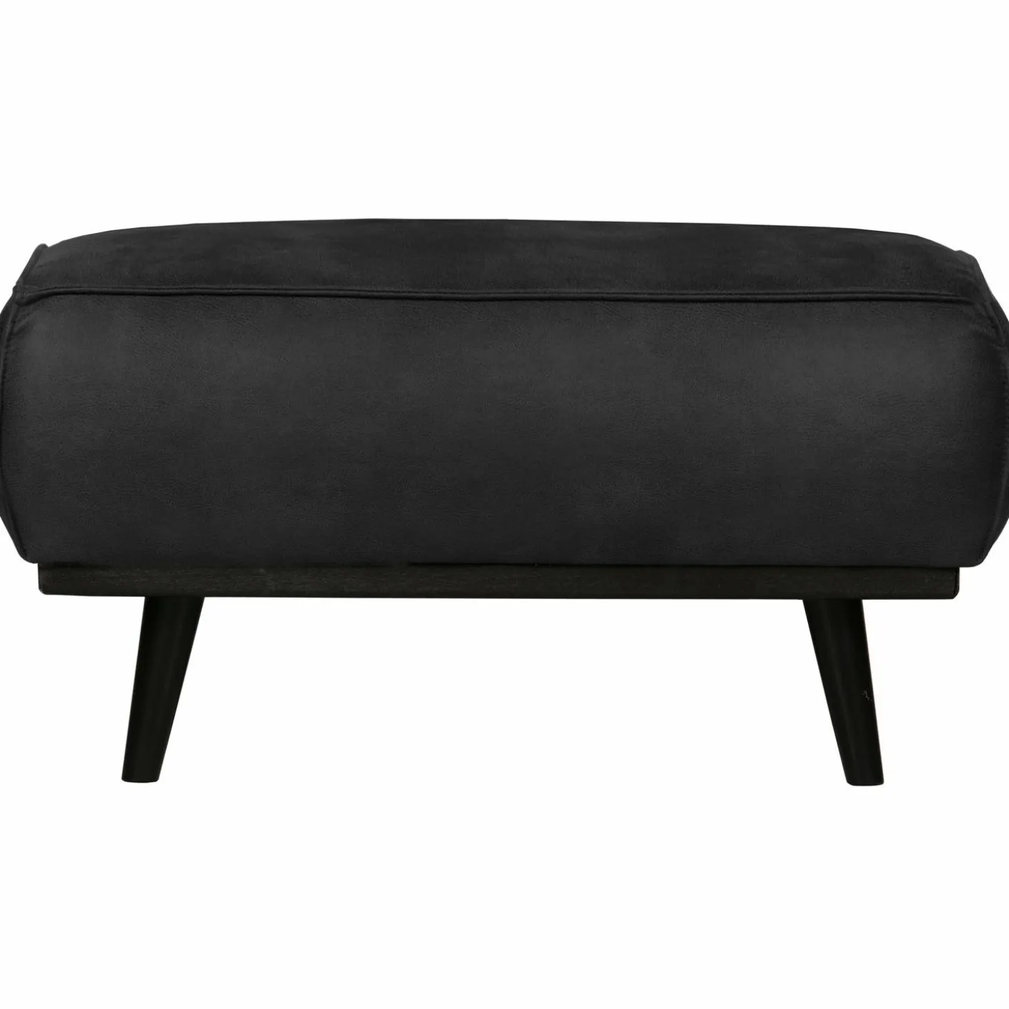 Hocker Statement Suedine Zwart - Loft24.nl